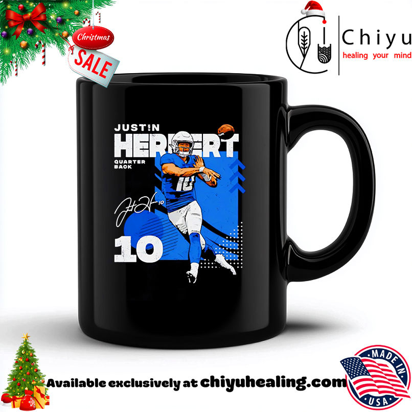 Justin Herbert Los Angeles Chargers squared signature shirt, Hoodie, Sweatshirt, Poster Canvas, Mug, Ornaments