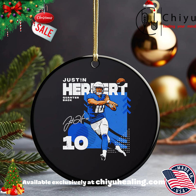 Justin Herbert Los Angeles Chargers squared signature shirt, Hoodie, Sweatshirt, Poster Canvas, Mug, Ornaments