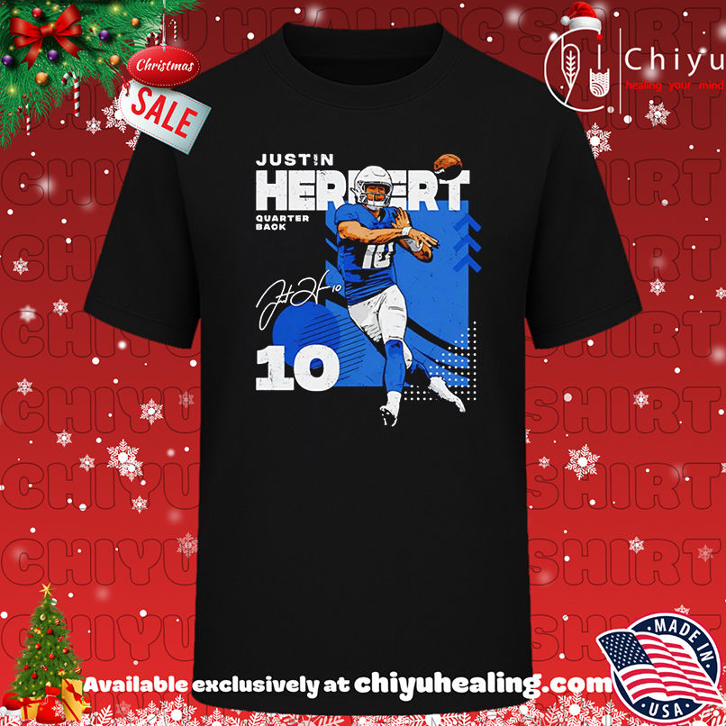 Justin Herbert Los Angeles Chargers squared signature shirt, Hoodie, Sweatshirt, Poster Canvas, Mug, Ornaments