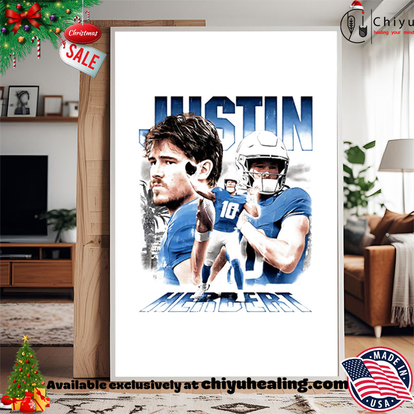 Justin Herbert Los Angeles Chargers vintage signature shirt, Hoodie, Sweatshirt, Poster Canvas, Mug, Ornaments