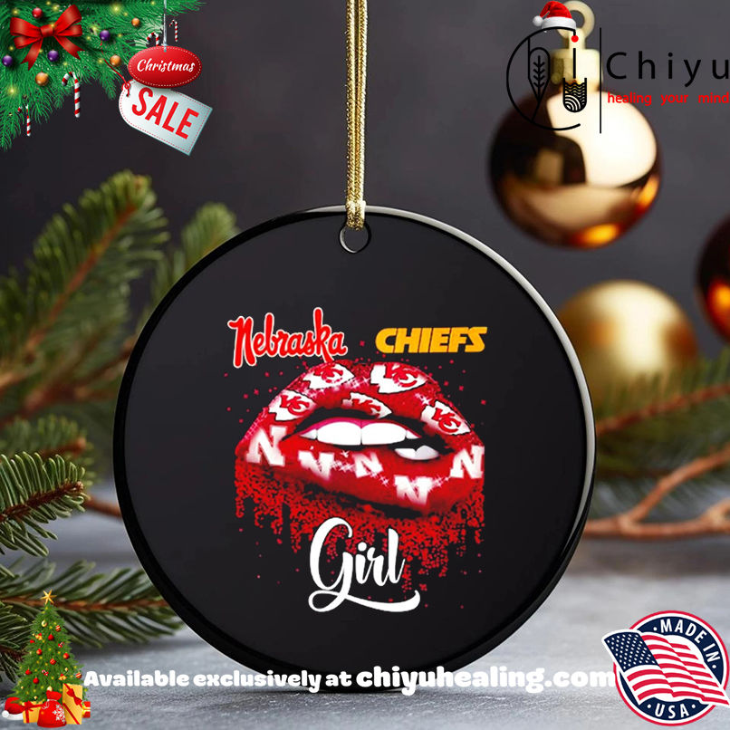 Kansas City Chiefs Nebraska Girl logo lips shirt, Hoodie, Sweatshirt, Poster Canvas, Mug, Ornaments