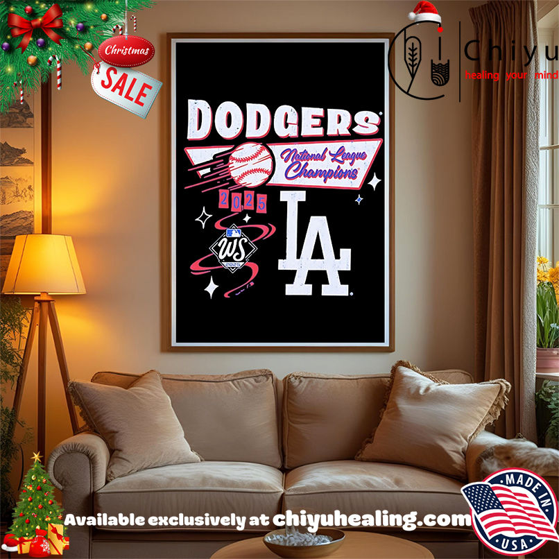 LA Dodgers National League Champions 2025 vintage shirt, Hoodie, Sweatshirt, Poster Canvas, Mug, Ornaments