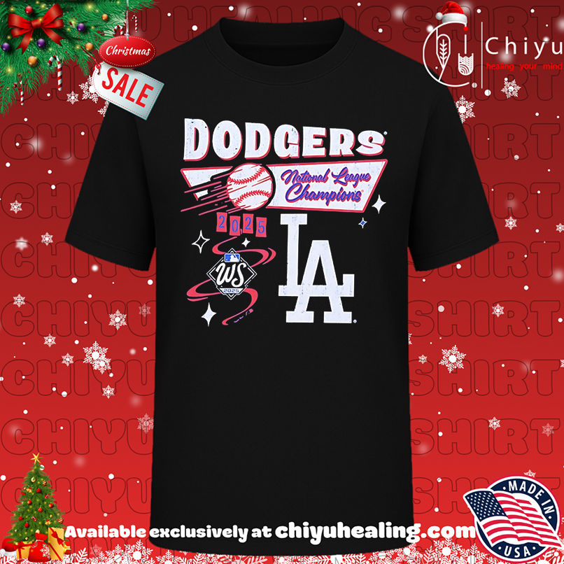 LA Dodgers National League Champions 2025 vintage shirt, Hoodie, Sweatshirt, Poster Canvas, Mug, Ornaments