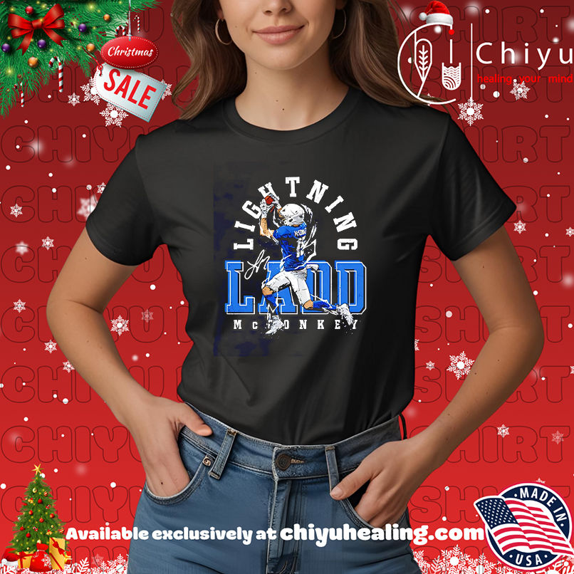Ladd McConkey Los Angeles Chargers Lightning Ladd shirt, Hoodie, Sweatshirt, Poster Canvas, Mug, Ornaments