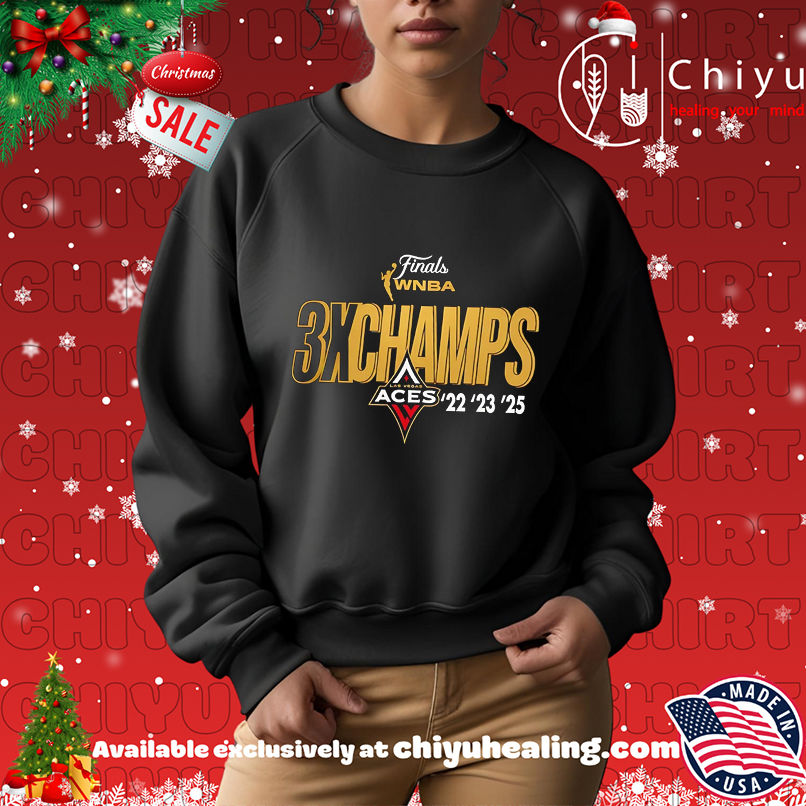 Las Vegas Aces 3 Times WNBA Finals Champions Celebration 2025 shirt Las Vegas Aces 3 Times WNBA Finals Champions Celebration 2025 shirt