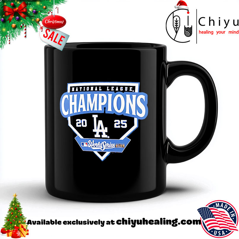 Los Angeles Dodgers 2025 National League Champions logo shirt, Hoodie, Sweatshirt, Poster Canvas, Mug, Ornaments