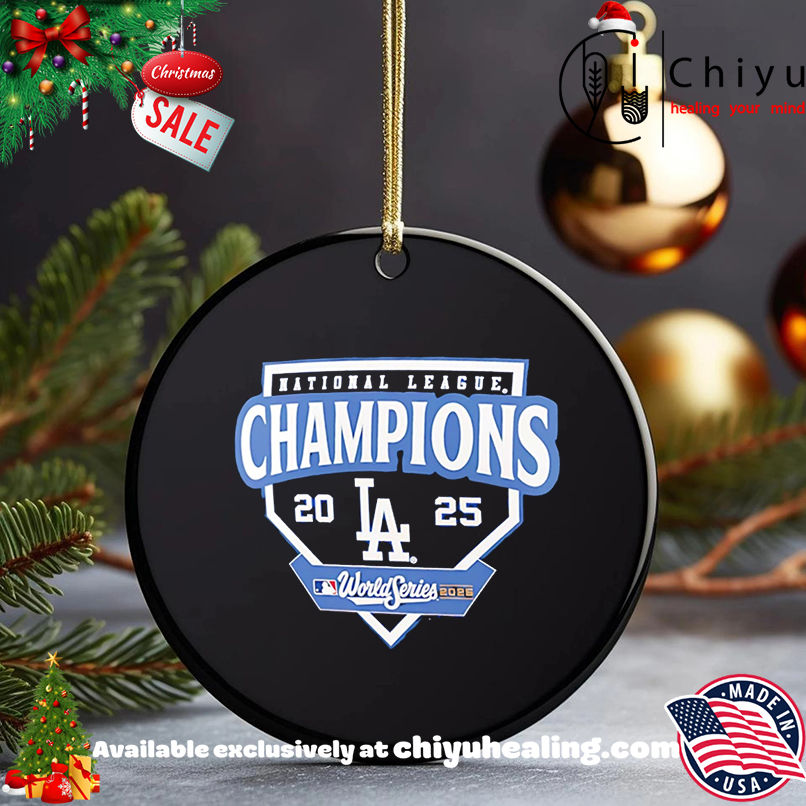 Los Angeles Dodgers 2025 National League Champions logo shirt, Hoodie, Sweatshirt, Poster Canvas, Mug, Ornaments