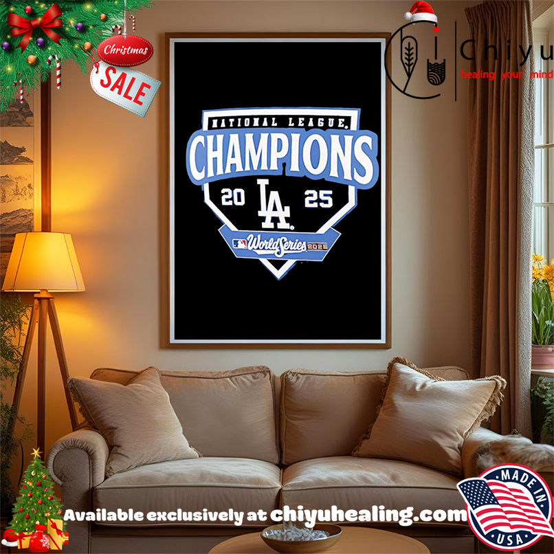 Los Angeles Dodgers 2025 National League Champions logo shirt, Hoodie, Sweatshirt, Poster Canvas, Mug, Ornaments