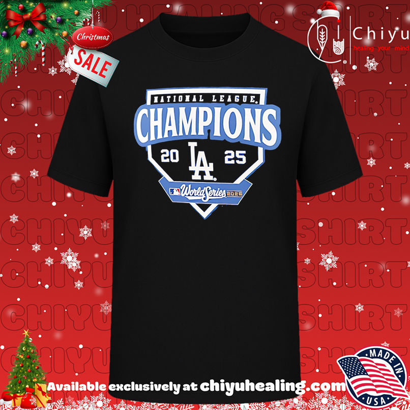 Los Angeles Dodgers 2025 National League Champions logo shirt, Hoodie, Sweatshirt, Poster Canvas, Mug, Ornaments