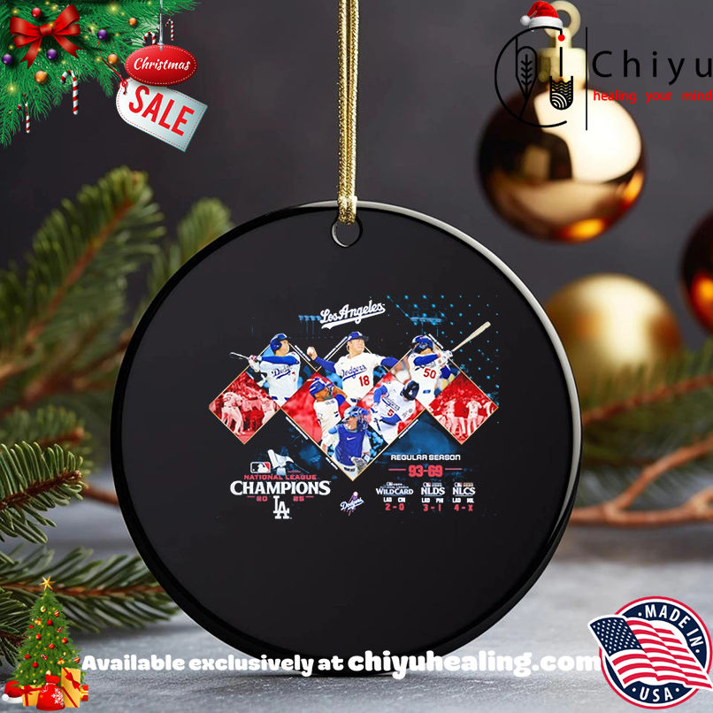 Los Angeles Dodgers 2025 National League Champions poster shirt, Hoodie, Sweatshirt, Poster Canvas, Mug, Ornaments