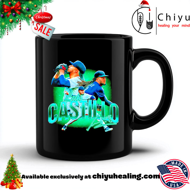 Luis Castillo Seattle Mariners signature player collage shirt, Hoodie, Sweatshirt, Poster Canvas, Mug, Ornaments