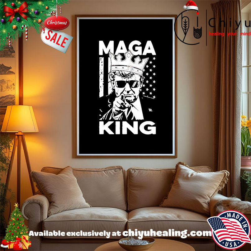 MAGA King Donald Trump cown 2025 vintage shirt, Hoodie, Sweatshirt, Poster Canvas, Mug, Ornaments