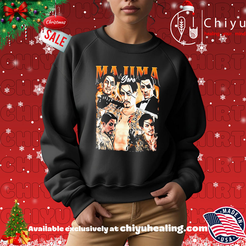 Majima Goro picture collage shirt Majima Goro picture collage shirt