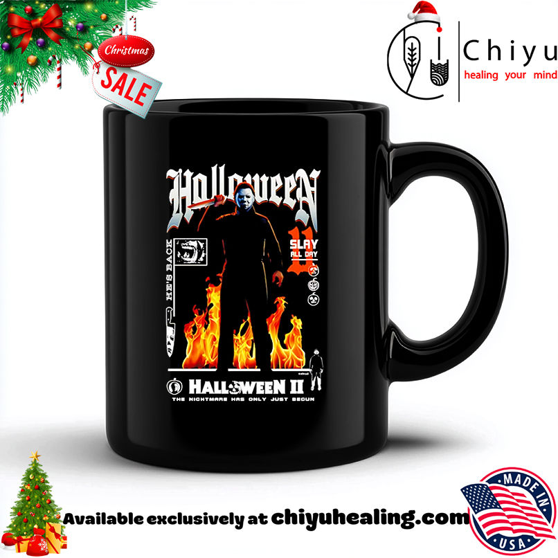 Michael Myers Nightmare Flames Halloween II shirt, Hoodie, Sweatshirt, Poster Canvas, Mug, Ornaments