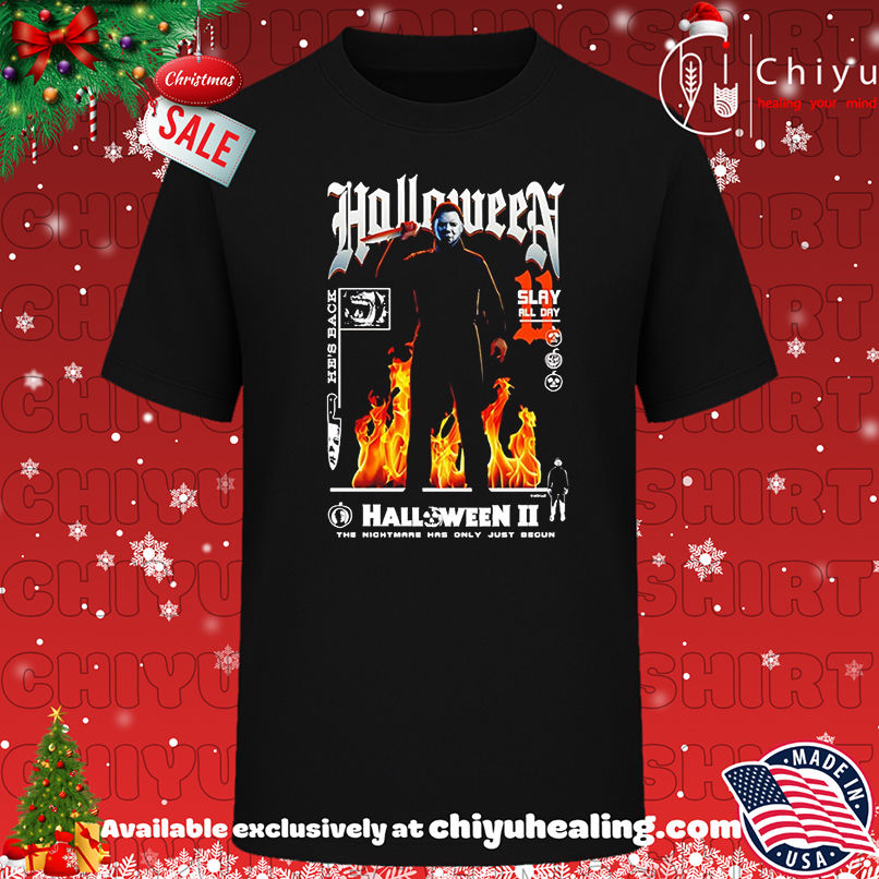 Michael Myers Nightmare Flames Halloween II shirt, Hoodie, Sweatshirt, Poster Canvas, Mug, Ornaments