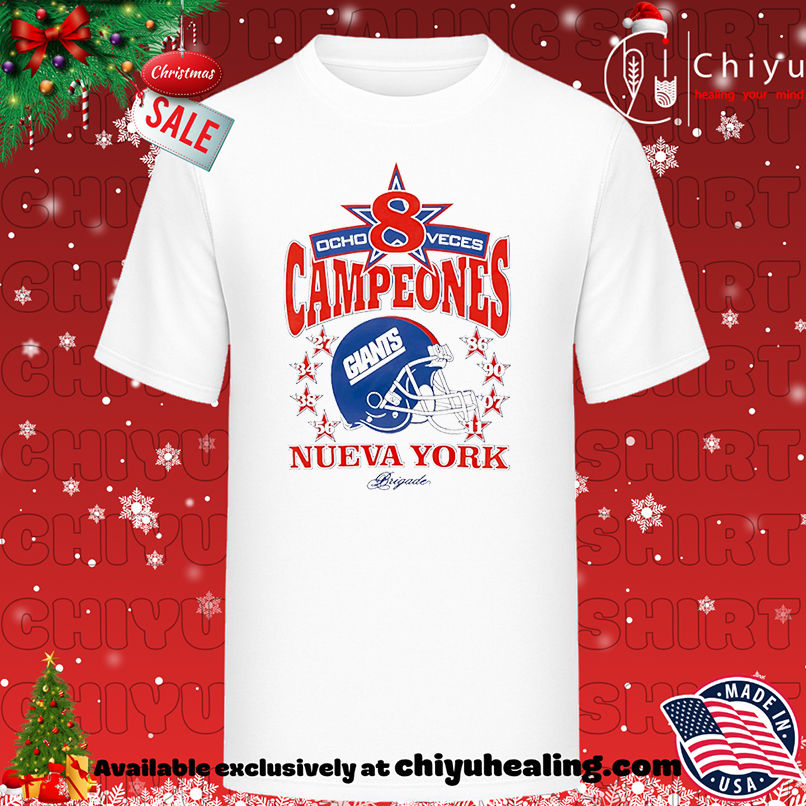 New York Giants Ocho Veces Campeones Nueva York shirt, Hoodie, Sweatshirt, Poster Canvas, Mug, Ornaments