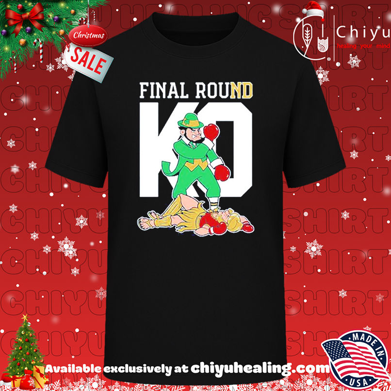Notre Dame Final Round KO USC mascot shirt, Hoodie, Sweatshirt, Poster Canvas, Mug, Ornaments