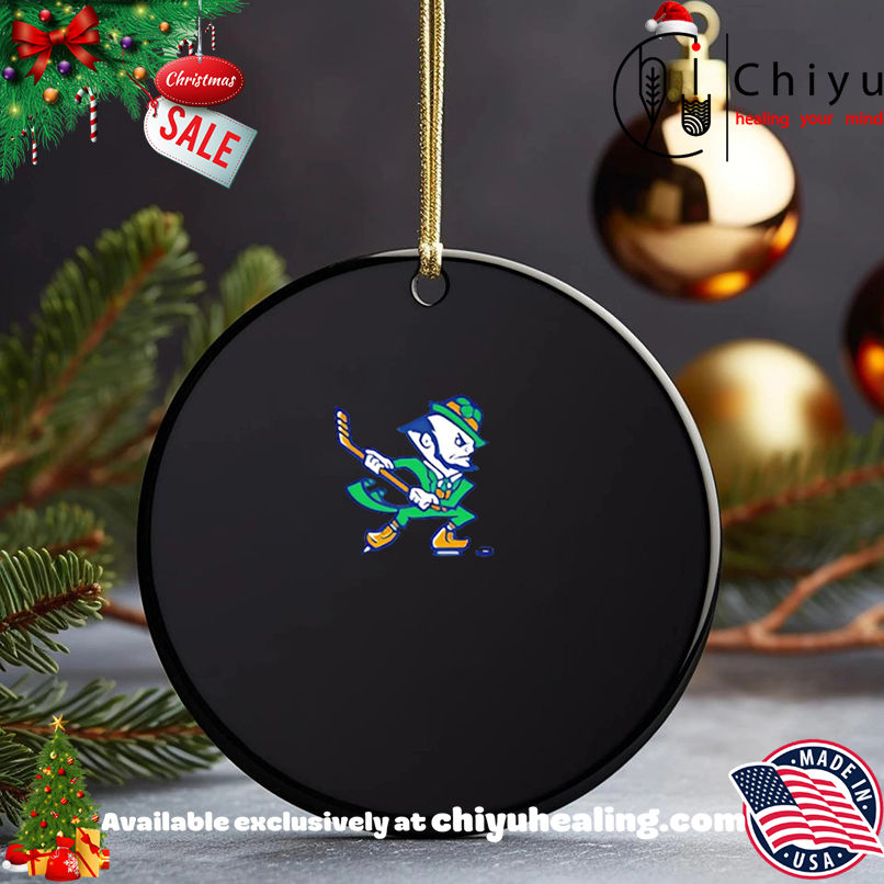 Notre Dame Hockey Leprechaun Irish Shirt, Hoodie, Sweatshirt, Poster Canvas, Mug, Ornaments