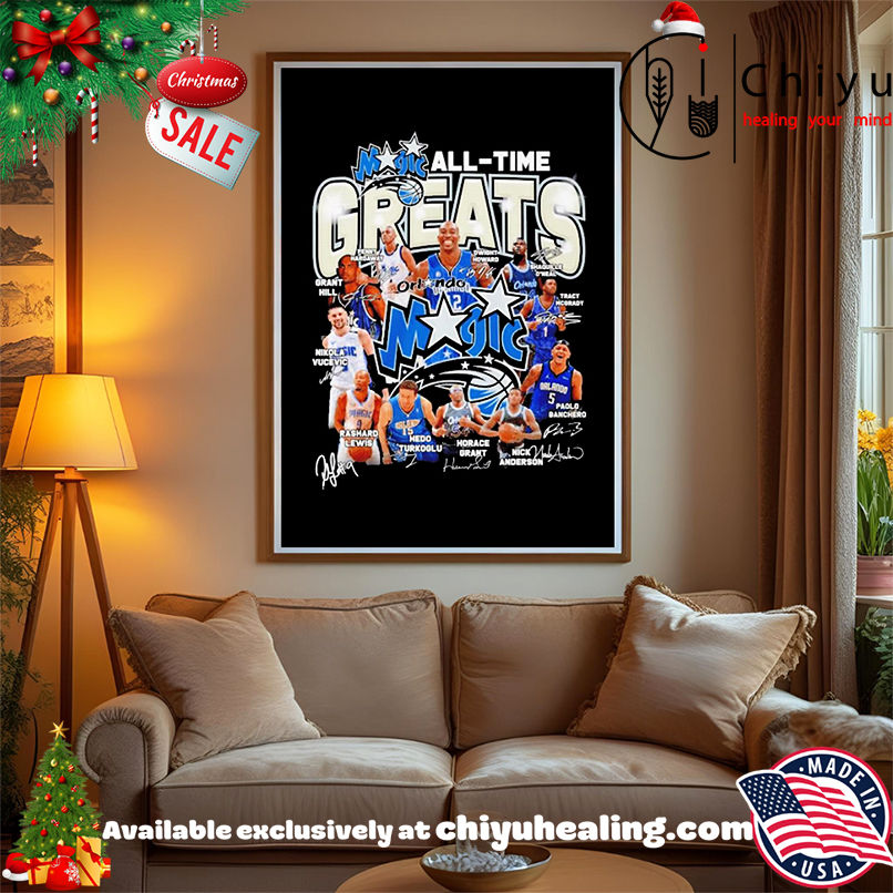 Orlaondo Magic all time greats signature shirt, Hoodie, Sweatshirt, Poster Canvas, Mug, Ornaments