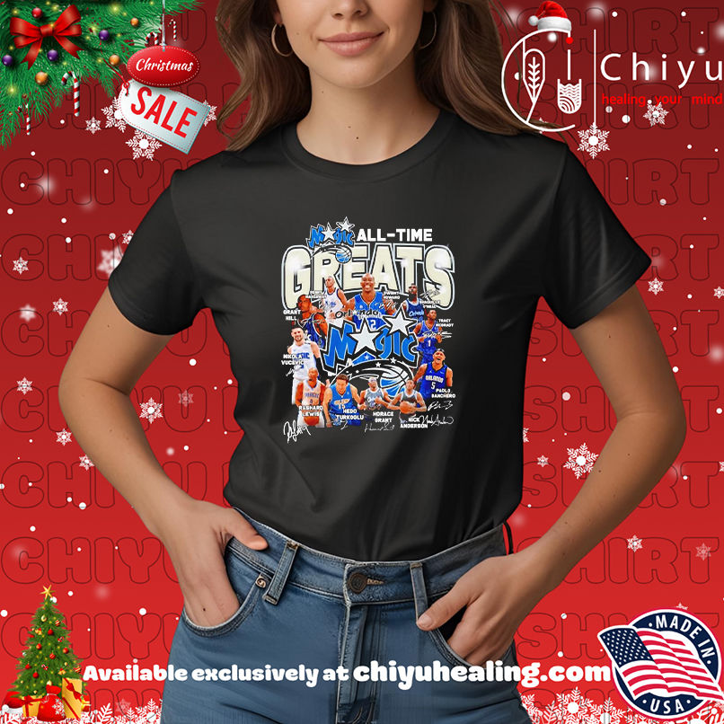 Orlaondo Magic all time greats signature shirt, Hoodie, Sweatshirt, Poster Canvas, Mug, Ornaments