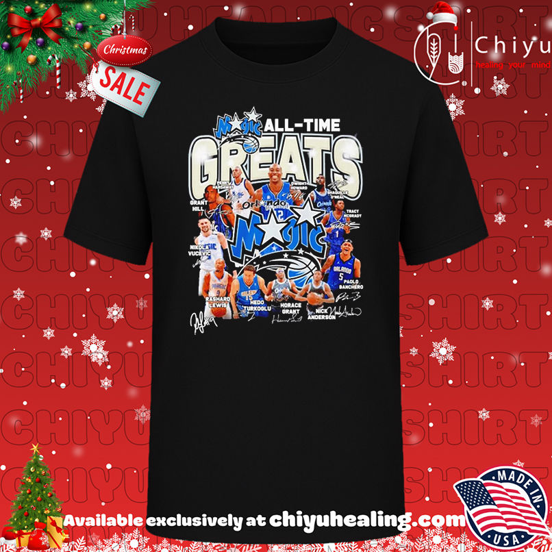 Orlaondo Magic all time greats signature shirt, Hoodie, Sweatshirt, Poster Canvas, Mug, Ornaments