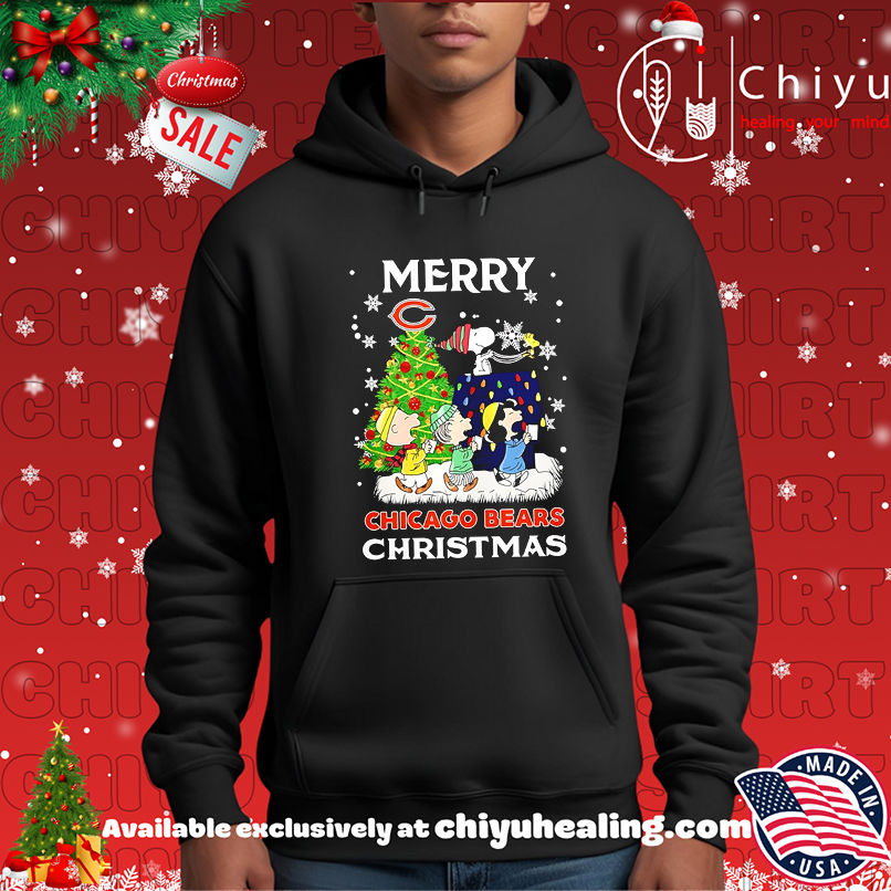 Peanuts Characters x Chicago Bears Merry Christmas shirt Peanuts Characters x Chicago Bears Merry Christmas shirt