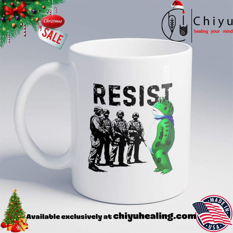 Portland Frog Resist Protest Shirt, Hoodie, Sweatshirt, Poster Canvas, Mug, Ornaments