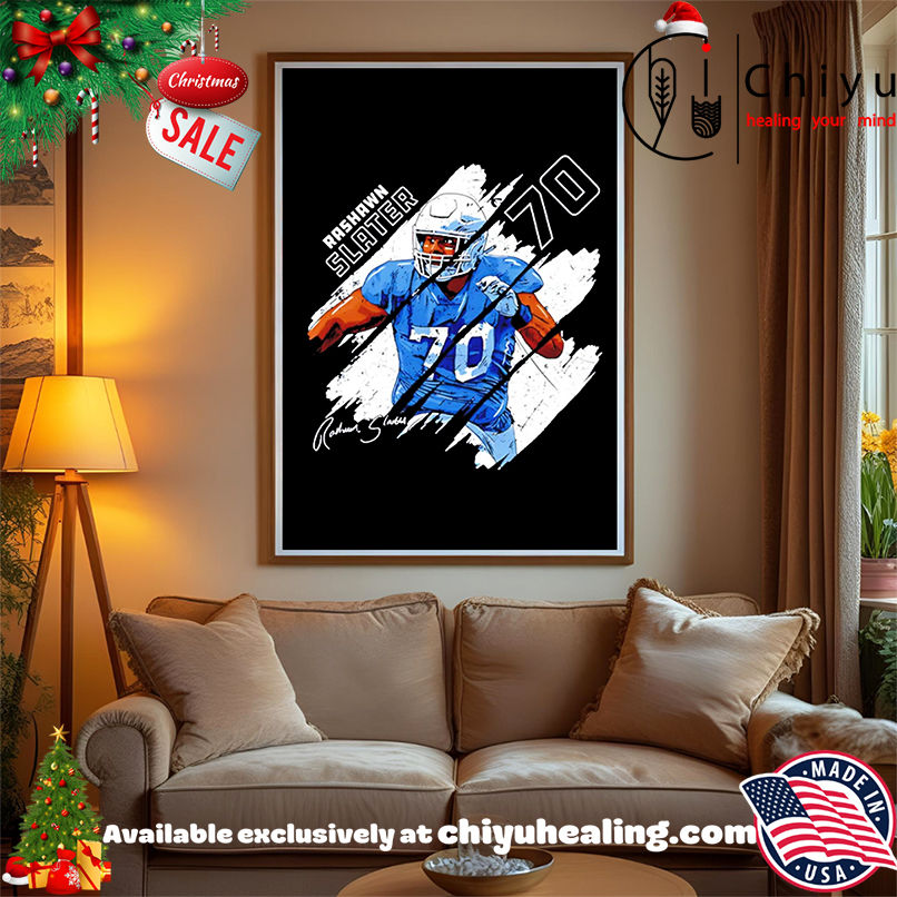 Rashawn Slater Los Angeles Chargers Stripes shirt, Hoodie, Sweatshirt, Poster Canvas, Mug, Ornaments