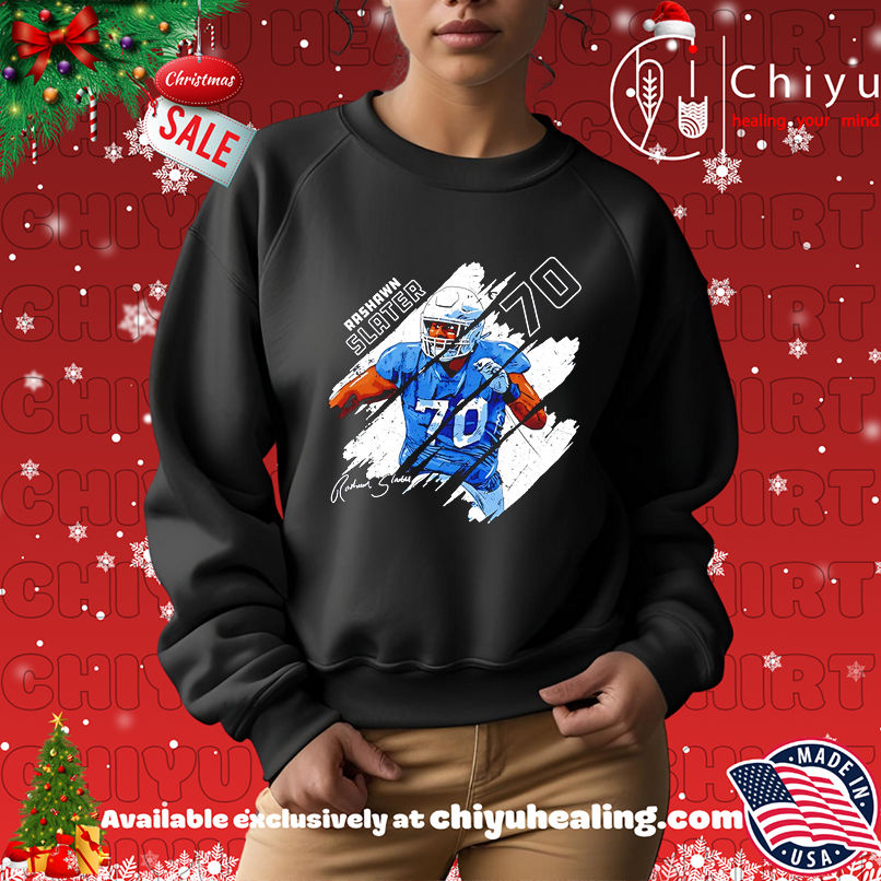 Rashawn Slater Los Angeles Chargers Stripes shirt Rashawn Slater Los Angeles Chargers Stripes shirt