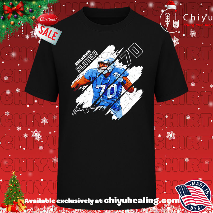 Rashawn Slater Los Angeles Chargers Stripes shirt, Hoodie, Sweatshirt, Poster Canvas, Mug, Ornaments