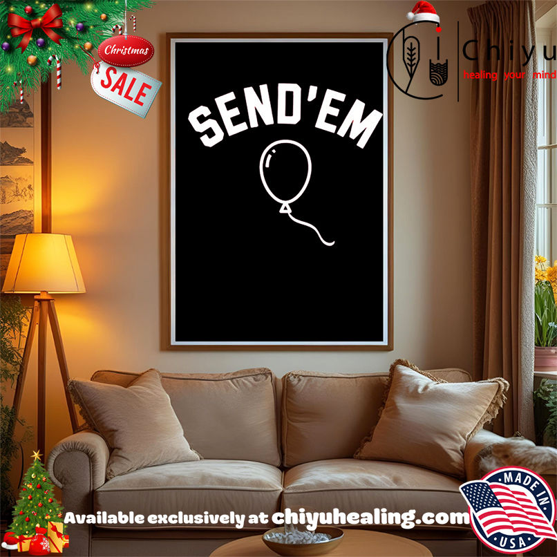 Send'em Balloons Nebraska shirt, Hoodie, Sweatshirt, Poster Canvas, Mug, Ornaments