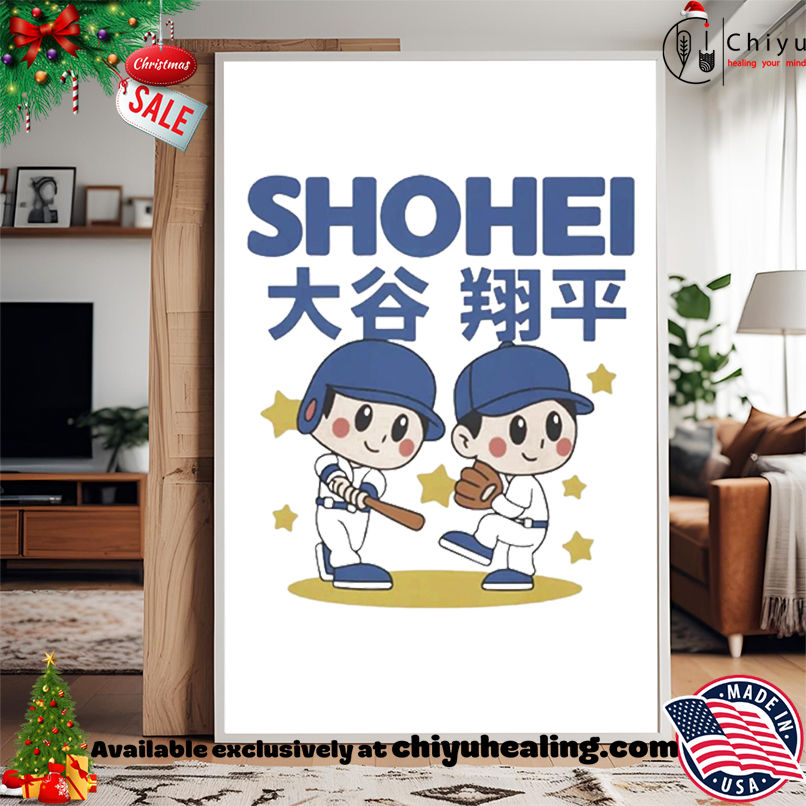 Shohei Ohtani Superstar Cartoon Baseball MLB Shirt, Hoodie, Sweatshirt, Poster Canvas, Mug, Ornaments