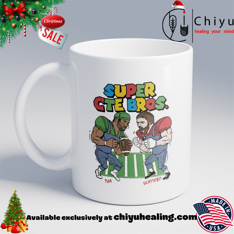Super Cte Bros Tua vs Skattebo football cartoon shirt, Hoodie, Sweatshirt, Poster Canvas, Mug, Ornaments