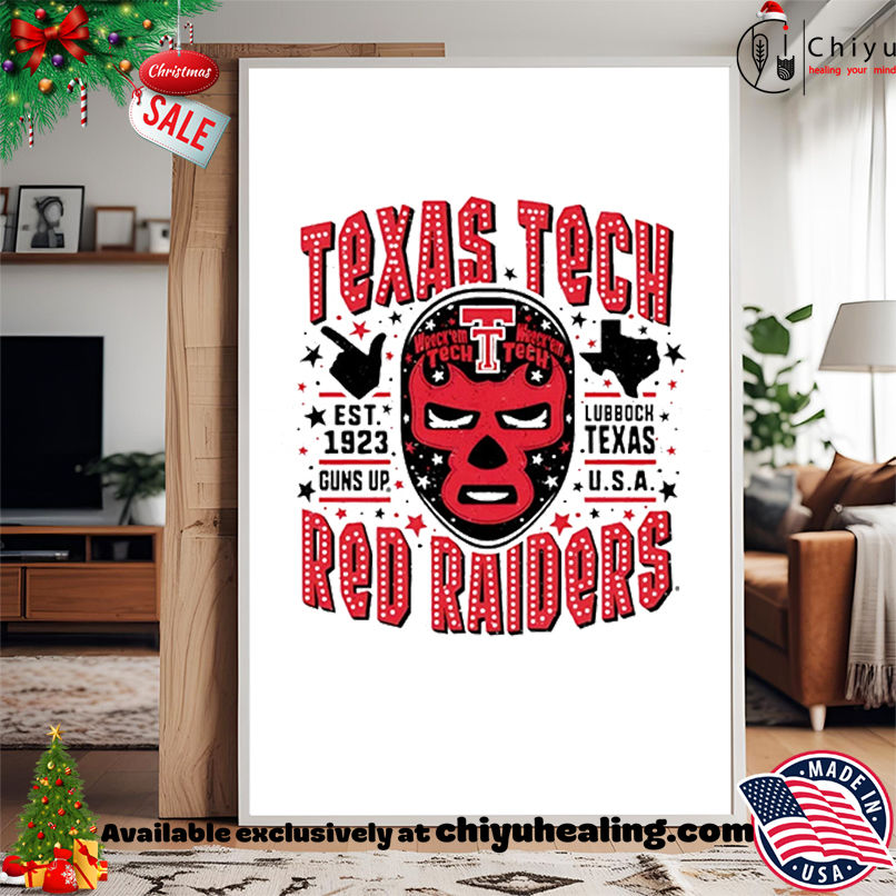 Texas Tech Red Raiders Luchador mask shirt, Hoodie, Sweatshirt, Poster Canvas, Mug, Ornaments