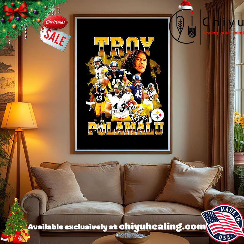 Troy Aumua Polamalu Pittsburgh Steelers signature shirt, Hoodie, Sweatshirt, Poster Canvas, Mug, Ornaments