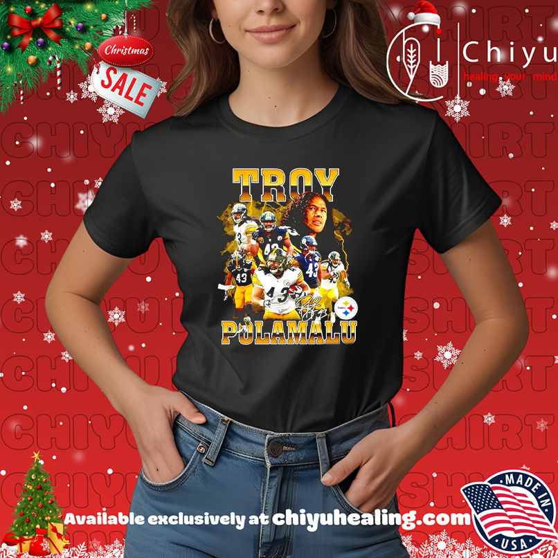 Troy Aumua Polamalu Pittsburgh Steelers signature shirt, Hoodie, Sweatshirt, Poster Canvas, Mug, Ornaments