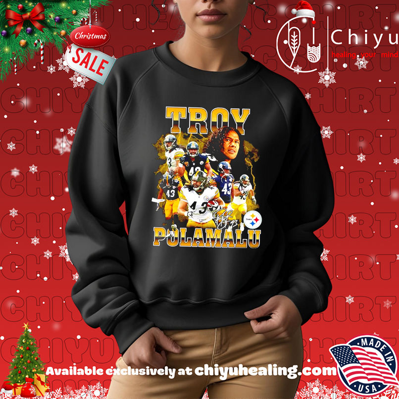 Troy Aumua Polamalu Pittsburgh Steelers signature shirt Troy Aumua Polamalu Pittsburgh Steelers signature shirt