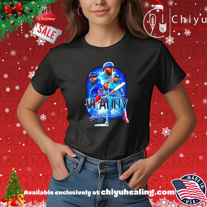 Vladimir Guerrero Jr Toronto Blue Jays player collage signature shirt, Hoodie, Sweatshirt, Poster Canvas, Mug, Ornaments