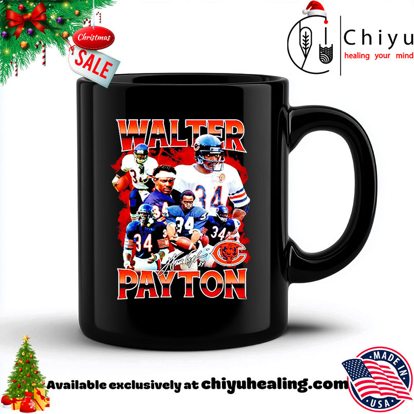 Walter Payton Chicago Bears signature shirt, Hoodie, Sweatshirt, Poster Canvas, Mug, Ornaments