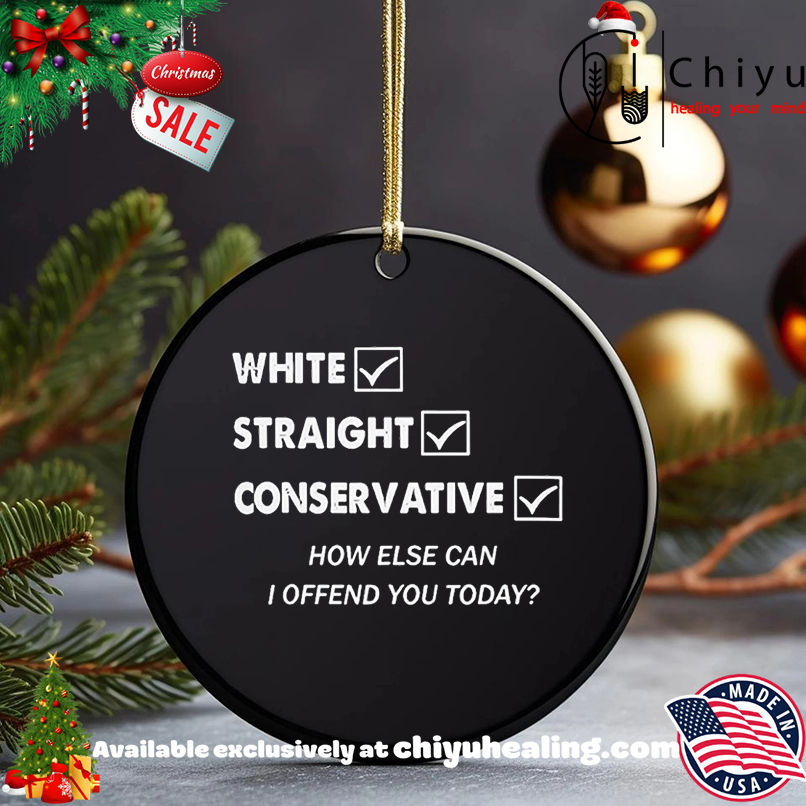 White Straight Conservative Shirt, Hoodie, Sweatshirt, Poster Canvas, Mug, Ornaments
