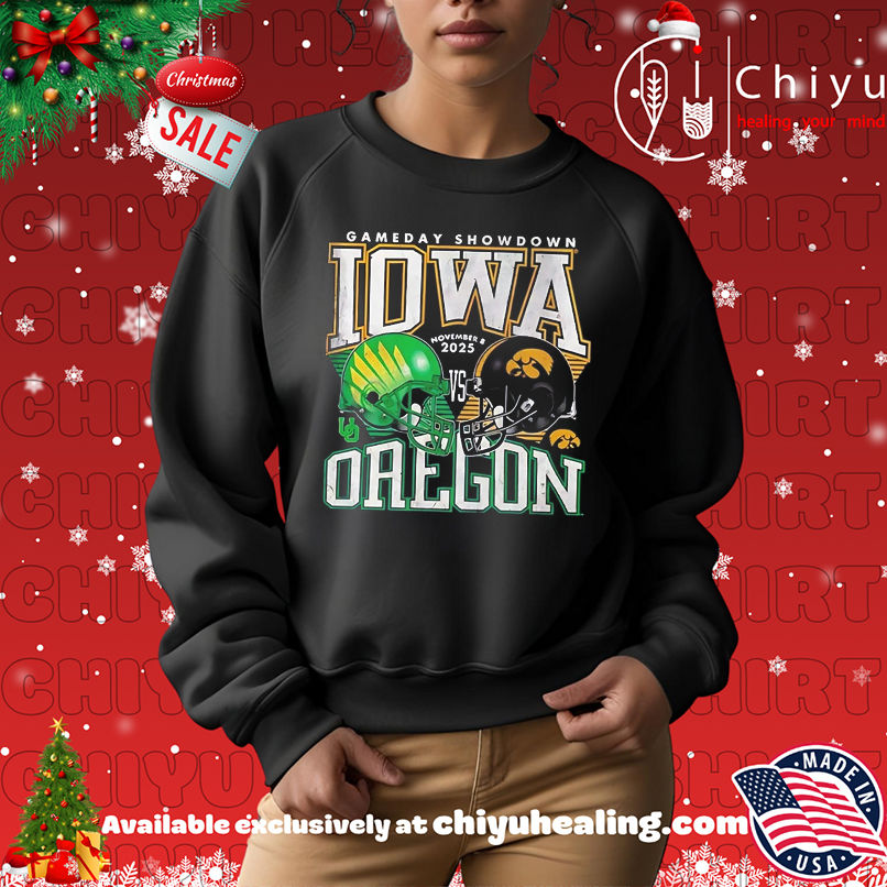 2025 Gameday Showdown Iowa Hawkeyes vs Oregon Ducks shirt 2025 Gameday Showdown Iowa Hawkeyes vs Oregon Ducks shirt