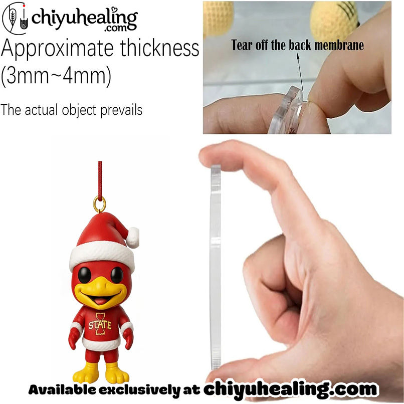 2025 Iowa State Cyclones Advent Calendar, Christmas Countdown Advent Calendar Gift Box with 24 Acrylic Ornaments 3 2025 Iowa State Cyclones Advent Calendar, Christmas Countdown Advent Calendar Gift Box with 24 Acrylic Ornaments