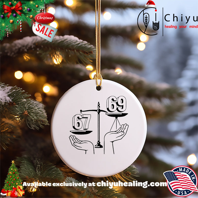 67 vs 69 balance of justice graphic shirt, Hoodie, Sweatshirt, Poster Canvas, Mug, Ornaments