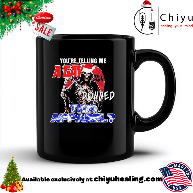 A Gay Donned This Apparel Death Santa hat Christmas shirt, Hoodie, Sweatshirt, Poster Canvas, Mug, Ornaments