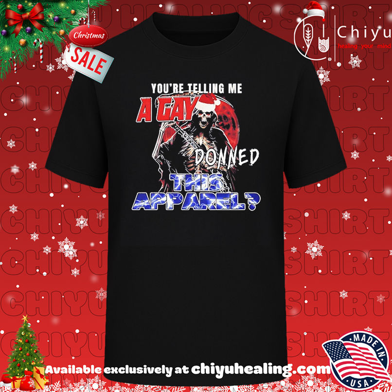 A Gay Donned This Apparel Death Santa hat Christmas shirt, Hoodie, Sweatshirt, Poster Canvas, Mug, Ornaments