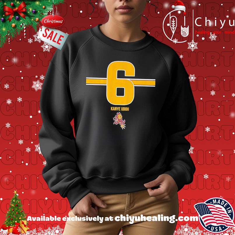 ASU Football Kanye Udoh no 6 Stripe shirt ASU Football Kanye Udoh no 6 Stripe shirt