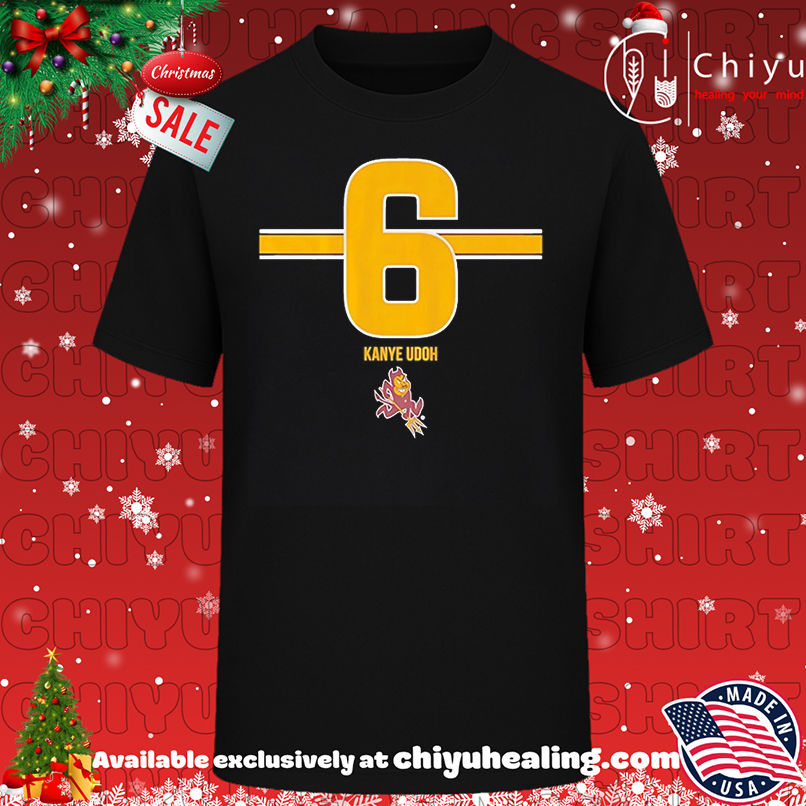ASU Football Kanye Udoh no 6 Stripe shirt, Hoodie, Sweatshirt, Poster Canvas, Mug, Ornaments