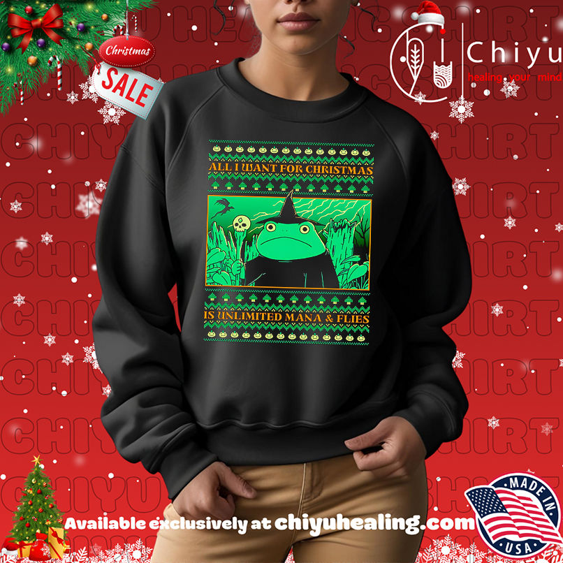 All I Want For Christmas Is Unlimited Mana And Flies Shirt All I Want For Christmas Is Unlimited Mana And Flies Shirt