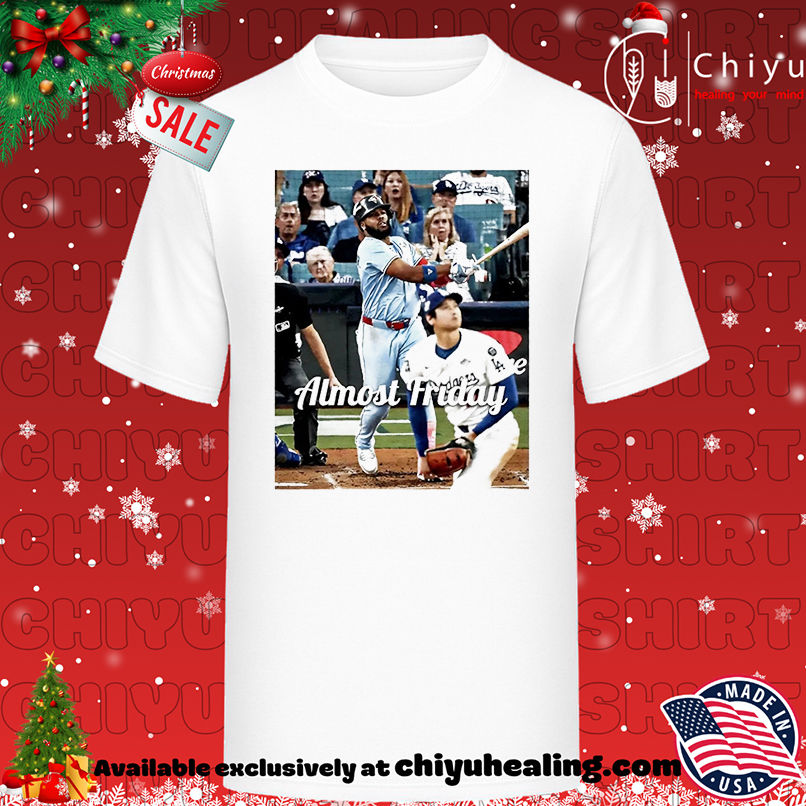 Almost Friday Oh Canada Dodgers vs Jay Blues shirt, Hoodie, Sweatshirt, Poster Canvas, Mug, Ornaments