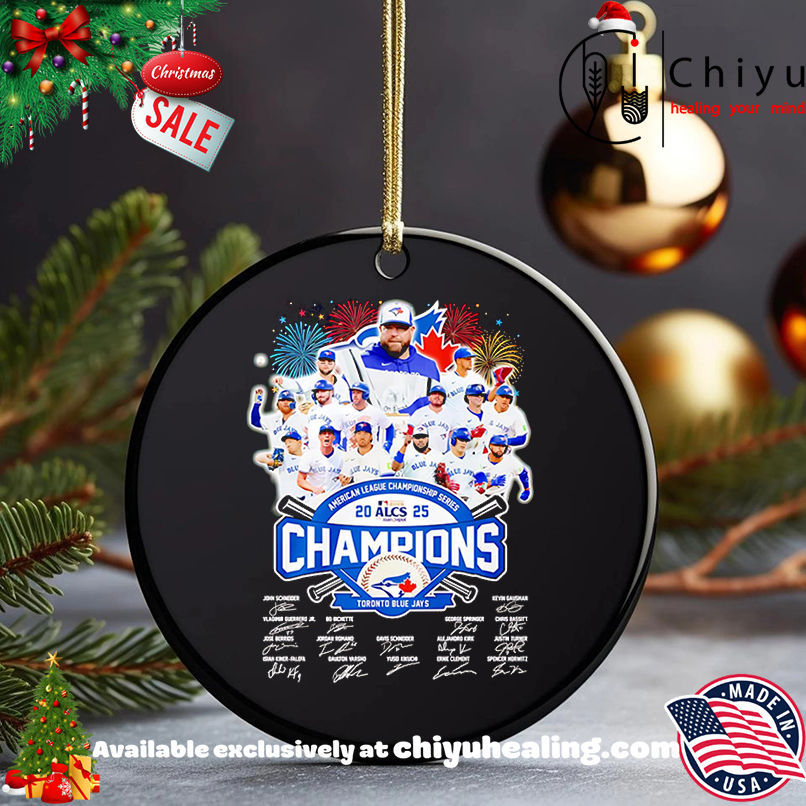 American League Championship Series 2025 Champions Toronto Blue Jays signatures shirt, Hoodie, Sweatshirt, Poster Canvas, Mug, Ornaments
